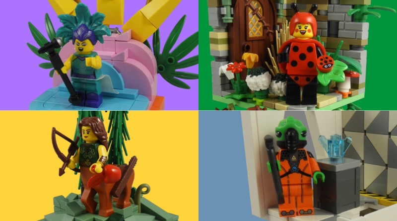 LEGO Collectible Minifigures Series 21 vignettes – the complete collection
