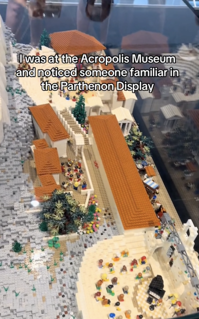 rick and marty  LEGO Gandalf at Parthenon 1 638x1024