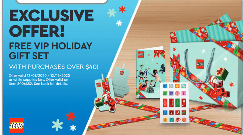 Free LEGO VIP Christmas wrapping set coming in December