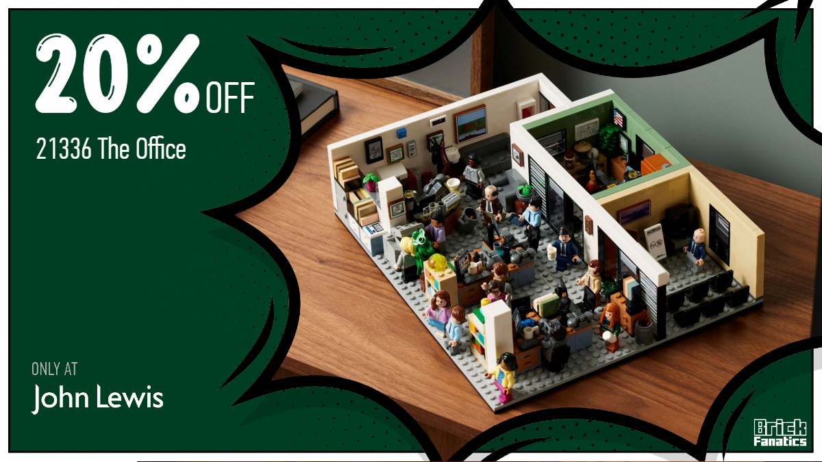 Relive moments from the sitcom with 20% off LEGO Ideas 21336 The Office