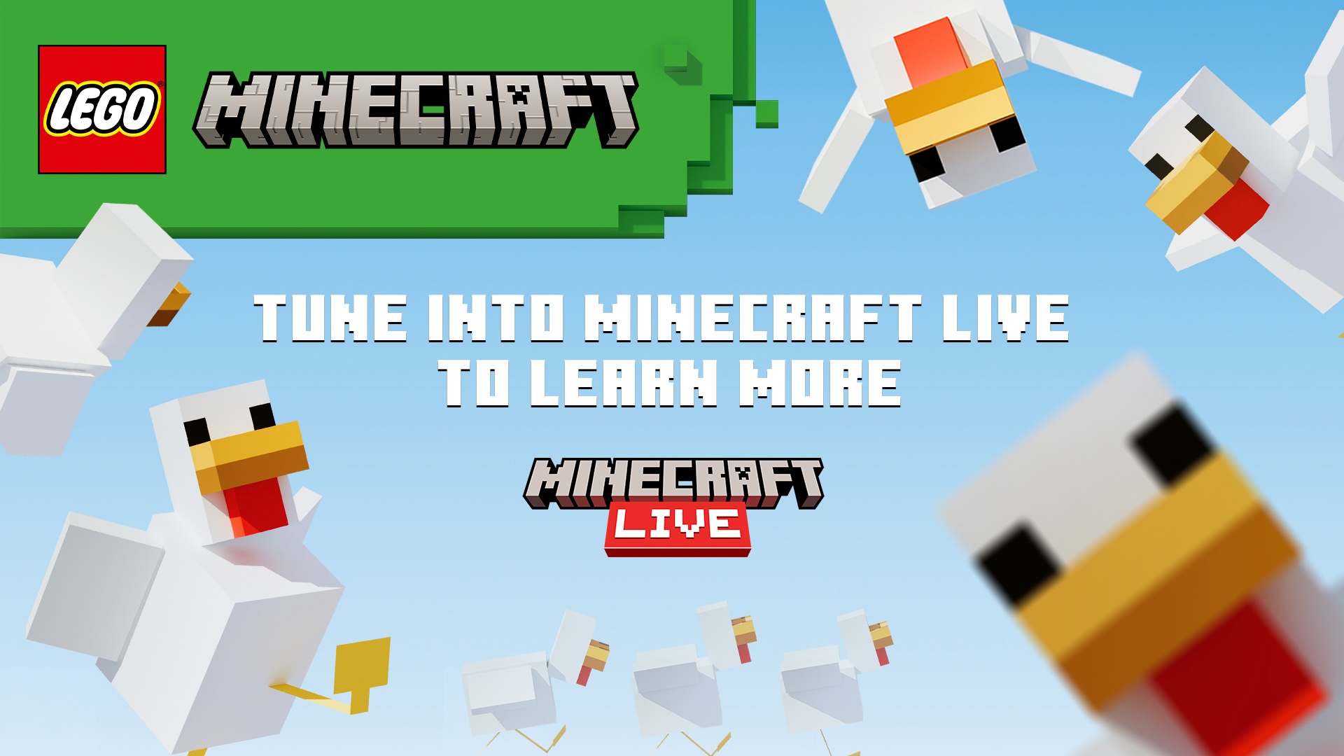 LEGO Minecraft Live chickens